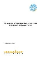 Principles of Calculating Results by the Madur Gas Analysers